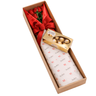 Caja De Rosas Rosas y Ferrero (1)